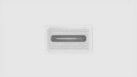 Small text decoding window with loading line. Video stock 241460301