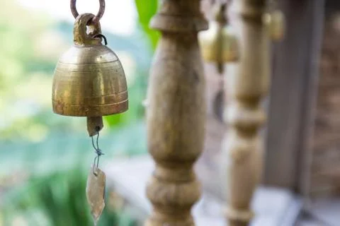 Small thai style bell Stock Photos