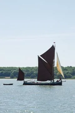 Small thames barge Stock Photos