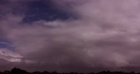 Small Thunderstorm Passing Over (2160p 25fps) Stock Footage 167246998
