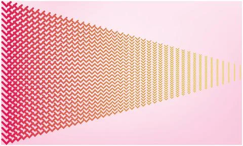 Small tick changing color from left to right Stock Illustration