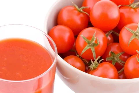 Small tomatoes cocktail Stock Photos