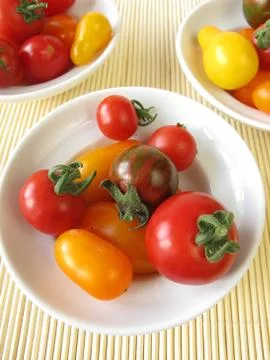Small tomatoes Foto stock