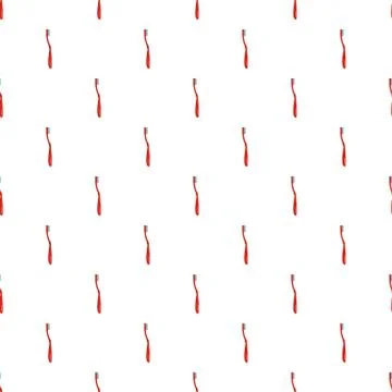 Small toothbrush pattern seamless vector Stock Illustration