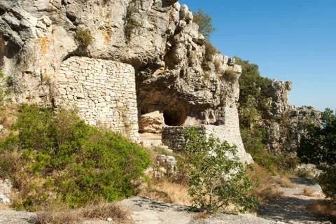Small tower on the hillside Stock Photos