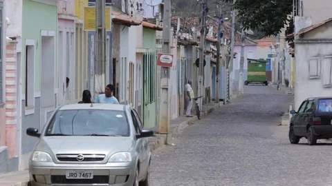 Small town in Brazil Stock Footage 128077505