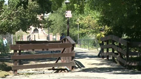 Small town bridge (3 of 3) Video stock 12667765