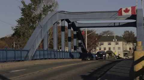 Small Town Bridge Video stock 57248480