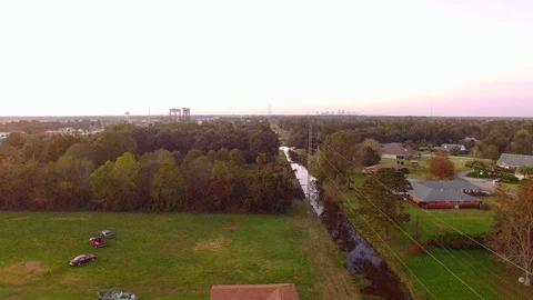 Small town canal 動画素材 97078232