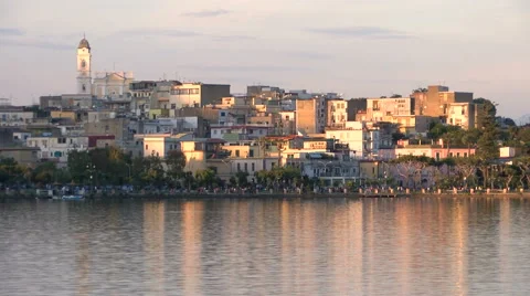 Small town of Capri at the sunset Stock Footage 68459284