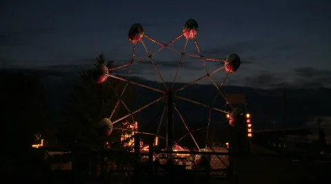 Small Town Carnival Time Lapse Видео 498036