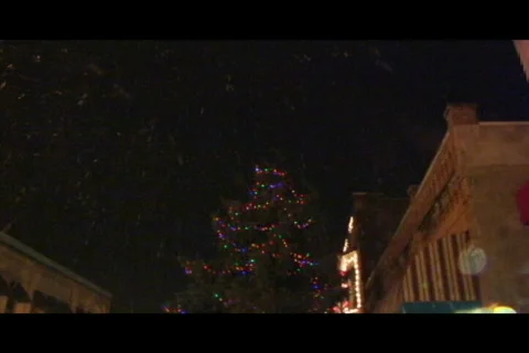 Small town Christmas magic 2 Video stock 343559