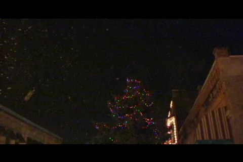 Small town Christmas magic Video stock 343560