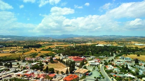 Small town on the coast of Cyprus. Stock Footage 191792739