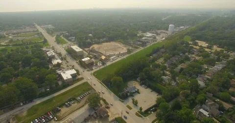 Small Town With Construction Stock Footage 69917251