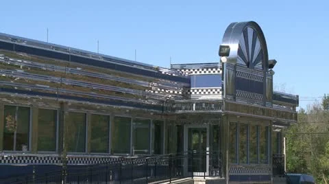 Small town diner (2 of 2) Stock Footage 12680585
