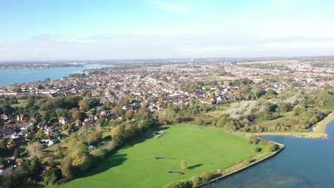 Small town from distance, Fareham 動画素材 168469158