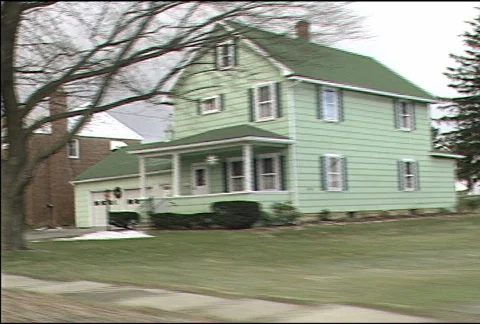 Small Town Drive-by 047 Video stock 486489