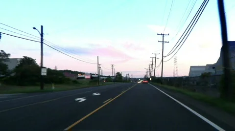 Small Town Driving Plate 1889 Stock Footage
