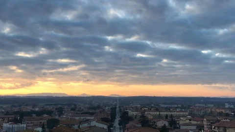 Small Town at Dusk Video stock 86595625