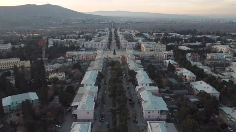 Small Town In The Evening Stock Footage 168969888
