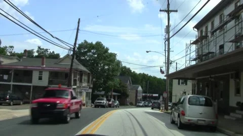 Small town Stock Footage 8601977