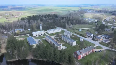 A small town Stock Footage 155723680