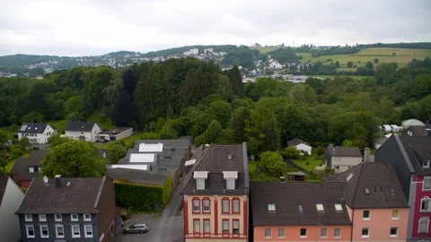 Small town in Germany view from above Stock-Footage 277436746