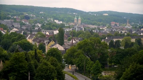 Small town in Germany view from above 库存影片 277436820