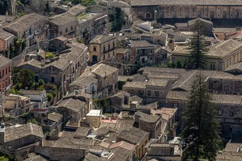 Small town high view Stock Photos