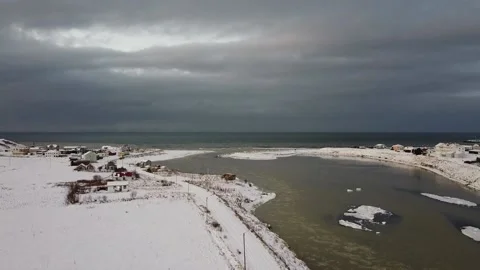 A small town in Iceland in winter, located in the north of the country, is Stock Footage 220776095