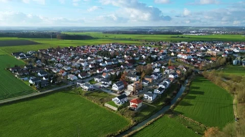 The small town of Illerkirchberg Stock Footage 224768873