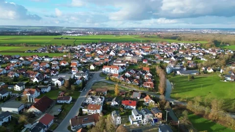 The small town of Illerkirchberg. Stock Footage 224768881
