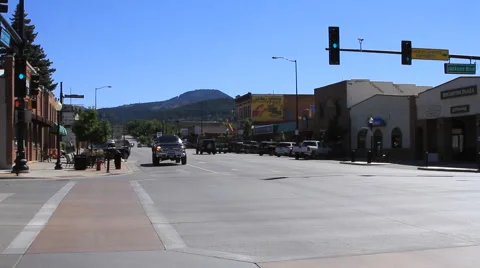 Small town intersection Stock-Footage 42439672