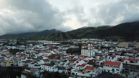 Small town on island Video stock 105031802