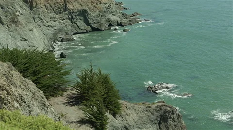 Small town on lakefront Video stock 44910352