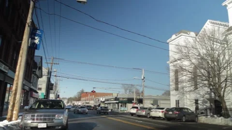 Small Town - Main Street 2 Video stock 40515401