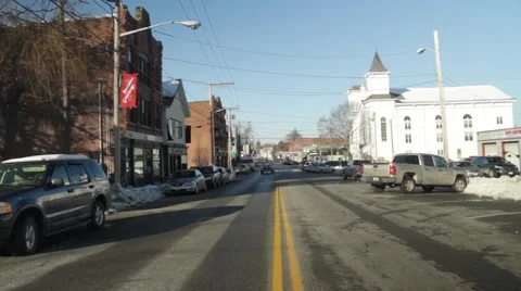 Small Town - Main Street Video stock 40515393