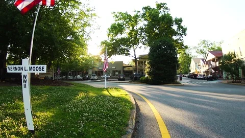 Small Town Memorial Crosses Stock Footage 69775333