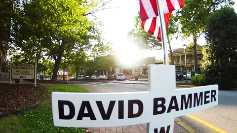 Small Town Memorial Crosses Stock Footage 69776294