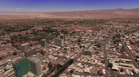The small town in the middle of the desert Stock Footage 63299407