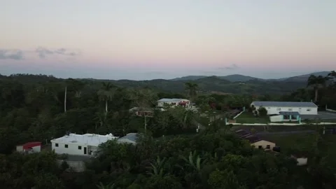 A small town in the mountains Stock Footage 234736954