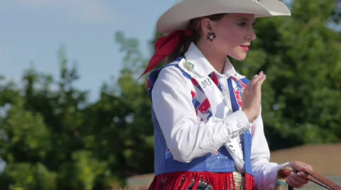 Small town Parade 10 库存影片 27956080