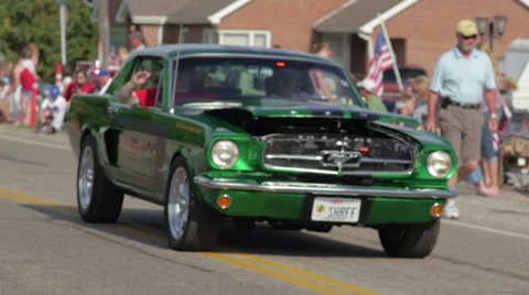 Small town Parade 2 Stock-Footage 27563144