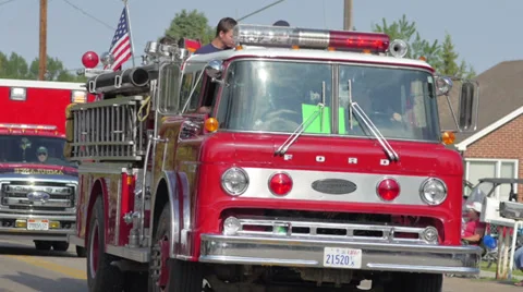 Small town Parade 9 Stock-Footage 27967687