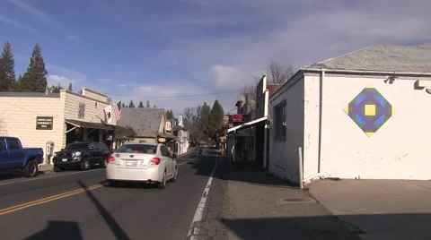 Small town past by progress Video stock 46181957