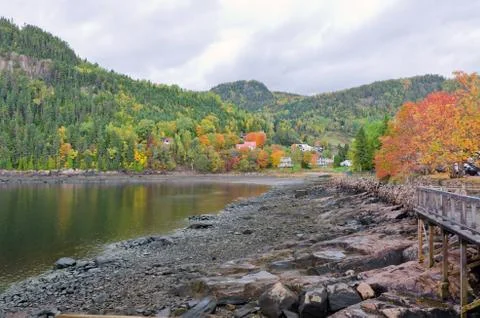 Small town Foto stock