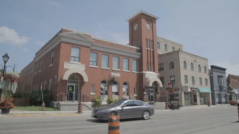 Small Town Post Office Stock Footage 99374140