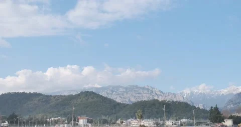 A small town with power poles. Video stock 232289227