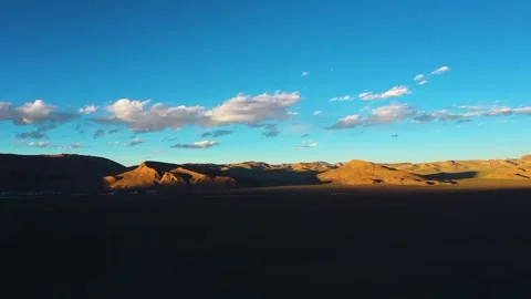 Small town sunset in the evening Stock Footage 243044437